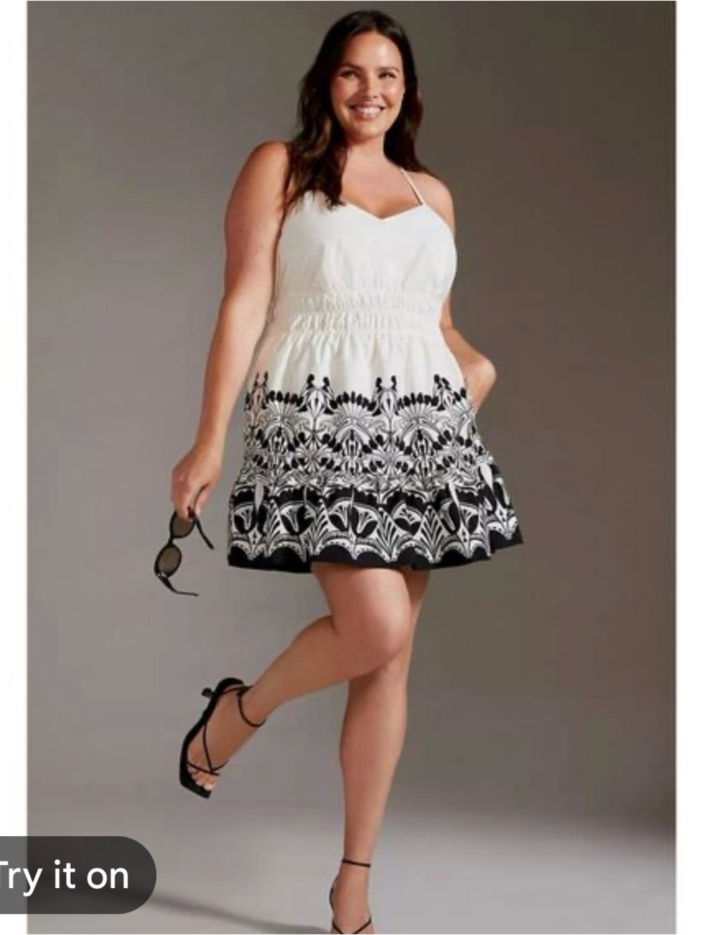 Anthropologie Somerset Sleeveless Mini Dress Poplin Edition